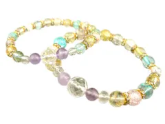 「KIZUNAシリーズ」「親子 ブレスレット」 ペア パワーストーン 天然石 ブレスレット アクセサリー レディースブレスレット