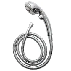 【人気商品】OFFO シャワーヘッド ホース付き 高水圧対応 シャワーホースアダプター付属 水流調整 手元止水 増圧シャワー 肌洗浄 漏れ防止 取付簡単 クロムメッキ仕上げ 日本語説明書付