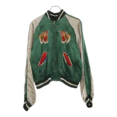 VINTAGE (ヴィンテージ) 50s 東洋 別珍 KOREA TIGER DRAGON リバーシブル スカジャン グリーン/ブラック