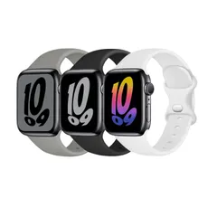 3本セット コンパチブル apple watch バンド アップルウォッチ バンド iwatch series 9/Ultra2/Ultra/8/7/6/5/4/3/2/1/SE スポーツバンド 交換用ベルトiwatch 38/40/41/42/4
