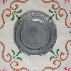 断捨離中早い者勝ちピューター花リムミニプレート5枚セット 断捨離中早い者勝ちピューター花リムミニプレート5枚セット