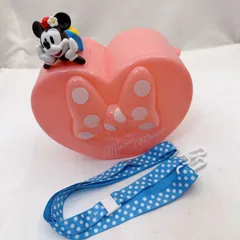 ディズニー ミニーマウス ポップコーンバケット ハート型 かわいい ピンク 東京ディズニーリゾート 限定 ショルダーストラップ付き グッズ お菓子入れ 小物入れ ディズニーランド
