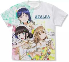 [중고] 의류 AZALEA 풀 그래픽 T 셔츠 화이트 L 사이즈 [러브라이브! 선샤인!!]