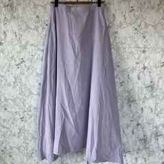 suadeo スアデオ　フレアスカート　【F】　ロングスカート　紫　パープル　ロング丈　薄手　春夏　カジュアル　ウエストゴム