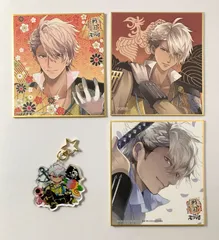 【まとめ売り】 イケメン戦国 毛利元就 アクリルキーホルダー ミニ色紙 4点セット