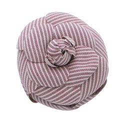 シャネル CHANEL カメリア コサージュ ブローチ ホワイト×レッド コットン レディース【中古】