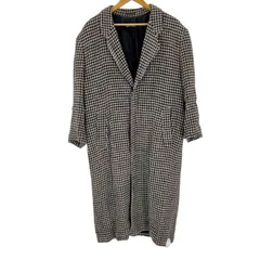 トリココムデギャルソン tricot COMME des GARCONS 千鳥格子 ロングチェスターコート レディース 表記無 のサムネイル