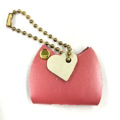 本革 キーケース キーカバー	ピンク	ストラップ ハンドメイド/工房エールヨコハマ