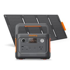 Jackery Solar Generator 240 New 40Mini 256Wh ポータブル電源 40W ソーラーパネル 2点セット リン酸鉄 長寿命 定格出力300W 瞬間最大600W コンパクト 60分急速充電 UPS機能 アプリ遠隔操作 弦波…