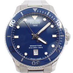 TISSOT ティソ シースター 1000 40MMケース クォーツ メンズ 腕時計 青文字盤 純正SSベルト T120.410.11.041.00【いおき質店】
