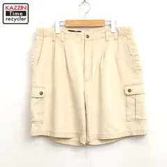 90s vintage Eddie Bauer 2タック ヘリンボーン カーゴ ショートパンツ メンズ 表記36サイズ