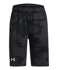 アンダーアーマー 1373502 UAベロシティ ジャカード ショーツ ハーフパンツ ブラック×ホワイト YL
