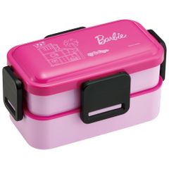 新品 スケーター(Skater) 弁当箱 Barbie バービー 600ml 抗菌 ふんわり盛れる ドーム型フタ 2段 女性用 日本製 PFLW4AG-A
