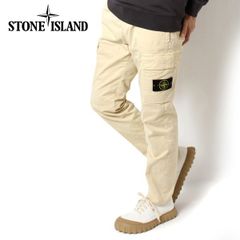 25SSモデル ストーンアイランド STONE ISLAND バッジワッペン付き カーゴパンツ レギュラーフィット TYPE RE-T【V019B OATS】 K1S153100304 S0004 V019B OATS/【2025SS】