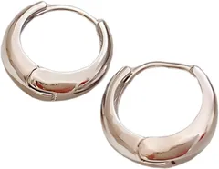 emmy's shop ピアス フープピアス つけっぱなし サージカルステンレス レディース ゴールドシンプル 人気 シルバー925 リング 小さめ 極小(シルバー)