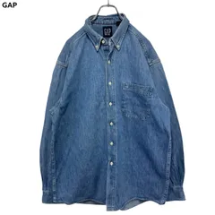 90s OLD GAP Button Down BD Denim Shirt USA製 オールド ギャップ デニムシャツ 長袖シャツ ボタンダウンシャツ BDシャツ ヴィンテージ 古着