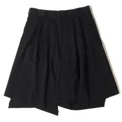 COMME des GARCONS コムデギャルソン ショートパンツ サイズ:S 捻じれ アシンメトリー ウールギャバ ワイド プリーツ PB-P015 ボトムス ショーツ 螺旋 HOMME PLUS 18AW ブラック 黒 日本製 ブランドのサムネイル