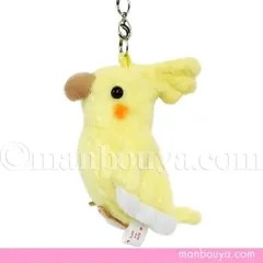 オカメインコ ぬいぐるみ 小鳥 雑貨 携帯ストラップ A-SHOW TST ADVANCE イエロー 7cm バッグチャーム