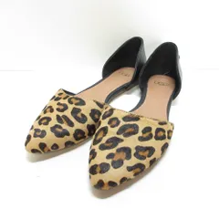 良品 UGG アグ W Lea Calf Hair Leopard ハラコ レオパード柄