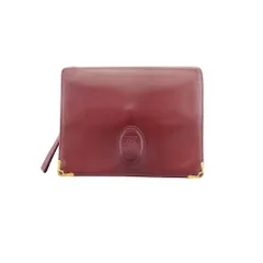 【最大30％OFF】カルティエ CARTIER クラッチバッグ マストライン ボルドー ゴールド レディース 中古