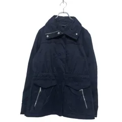 TOMMY HILFIGER ナイロン ジャケット XS ネイビー トミーヒルフィガー レディース コットン ロクヨンクロス 古着卸 アメリカ仕入 a503-5738