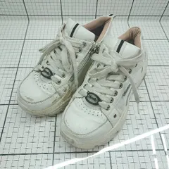 ◇ Θ YOSUKE ヨースケ 23.5-24 カジュアル厚底スニーカーシューズ サイズM ホワイト系 レディース E  【1508200030678】