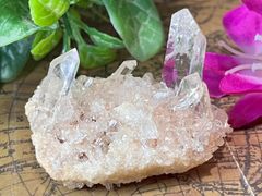 レインボー✨ タンジェリンクォーツ　原石　ラフストーン　クラスター　蜜柑水晶 レインボー✨ タンジェリンクォーツ 原石 ラフストーン