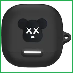 NC対応 4 4 4 Liberty Liberty Liberty Soundcore Soundcore Soundcore カラビナ付き (ブラック2) 保護ケース シリコン 軽量 防塵 防水 耐衝撃 キズ防止 落下防止 イヤホンカバー 装着充電可能 カ