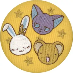 【中古】バッジ・ピンズ 【シークレット】 ケロちゃん＆スッピー＆モモ 「カードキャプターさくら トレーディング刺繍缶バッジ vol.1」