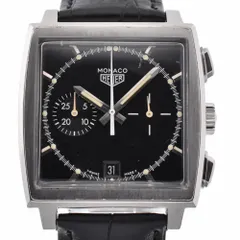 タグホイヤー TAG HEUER CS2110.FC8119 モナコ 復刻限定5000本 クロノグラフ デイト 自動巻き メンズ良品 Q#128624のサムネイル