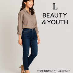 AB0429 ユナイテッドアローズ BEAUTY&YOUTH デニム テーパードパンツ Lサイズ メンズ 春 夏