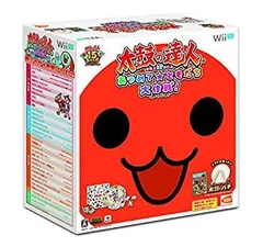 【中古】【非常に良い】太鼓の達人 あつめて★ともだち大作戦! 専用コントローラ「太鼓とバチ」1セット同梱版 - Wii U w17b8b5