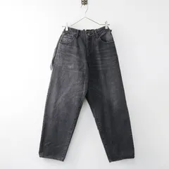 未使用 アンダーカバー UNDERCOVER アンカバ フリンジ リボン デニムパンツ O/ブラック ボトムス ロング ウォッシュド【2400013871051】のサムネイル
