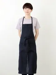 【最終価格】fog linen work 若山曜子リネンエプロンブラック 最終価格】fog linen work 若山曜子リネンエプロンブラック 若山