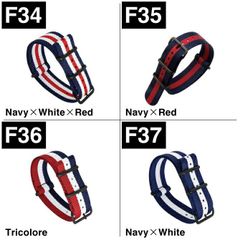 [20mm/F35 Navy x Red] NATO Strap 20mm NATO Band 20mm NATO Strap 20mm Nylon Belt 20mm 20mm Nylon Belt Watch Band Watch Accessory Military Army