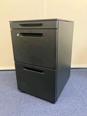 コクヨ　GTA　3段キャスターワゴン　奥行500ｍｍ　ショートタイプ　ブラック　デスクワゴン　引出し　鍵付き　キャビネット　ファイルワゴン