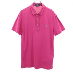 ポロバイラルフローレン 半袖 ポロシャツ M ピンク系 Polo by Ralph Lauren 鹿の子 メンズ 古着 【240513】のサムネイル