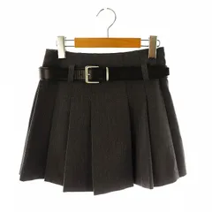 スナイデル SNIDEL 24AW ベルト付きスカショーパン ショートパンツ プリーツ 0 グレー SWFP245105 /AT ■OS