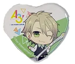 【中古】 A3! アニメイトカフェ 三好一成 トレーディングハート型缶バッジ