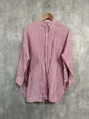 JEANASIS ジーナシス 長袖 ストライプ シャツ sizeF/白ｘピンク ■◇ レディース