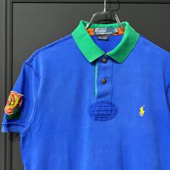 90〜00s Polo by Ralph Lauren スナップボタンポロシャツ　バイカラー