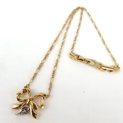 NINA RICCI ニナ リッチ ネックレス NRロゴ　リボン ９◆ 18-323