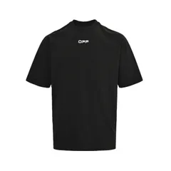 【今日WTO】OFF - WHITE 空港テープ警備線プリント T シャツ-HW94