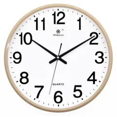 【人気商品】掛け時計 シンプル クオーツ 静音 連続秒針 壁掛け 壁掛け時計 時計 アナログ 非電波 フラットフェイス 直径28cm 11インチ (ゴールド)
