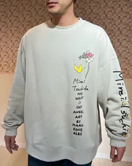 マークゴンザレス × Tsuchida Mirei 裏起毛BIGトレーナー 【(What it isNt) ART BY MARK GONZALES】