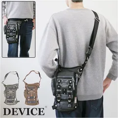 ☆ DEVICE Haze3 2way レッグポーチ DEVICE バッグ DLH40055 レッグバッグ バイク レッグポーチ ウエストバッグ メンズ ショルダーバッグ レッグバック ショルダーバック 斜めがけ かっこいい デバイス Haze3 ツーリング
