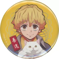 【中古】バッジ・ピンズ 我妻善逸(通常仕様) 「鬼滅の刃×ナンジャタウン ～猫との穏やかな日々～ 56mm缶バッジコレクション」