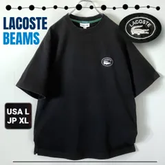 ラコステ LACOSTE/ビームス BEAMS別注★ヘビーウエイト/サークルロゴワッペン★ルーズシルエットTシャツ★USAメンズL/JPNメンズXL  #2504A068
