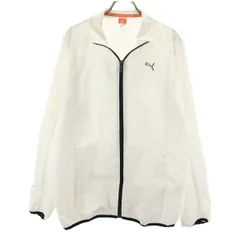 PUMA プーマ ジップジャケット L ホワイト メンズ 古着