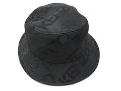■新品■未使用■ KENZO ケンゾー コットン100％ バケットハット 帽子 メンズ レディース ブラック系 FM4288
